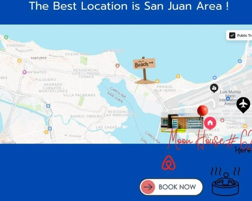 Luxury 4Br For 14-& Jacuzzi 6 Min Beach & Airport سان خوان بورتوريكو